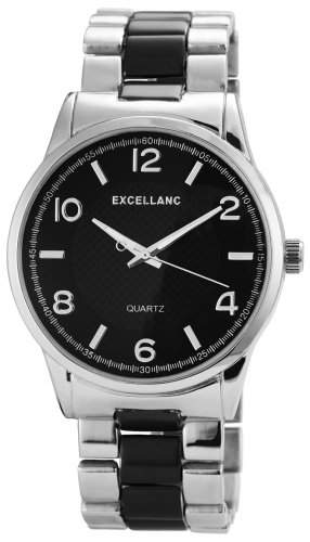 Excellanc Herren-Armbanduhr XL Analog Quarz verschiedene Materialien 280911000003