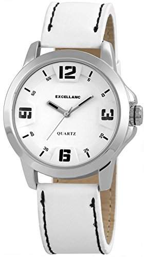 Excellanc Herren-Armbanduhr XL Analog Quarz Leder 295022000115