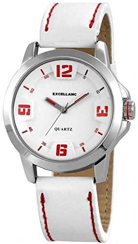 Excellanc Herren-Armbanduhr XL Analog Quarz Leder 295022100115