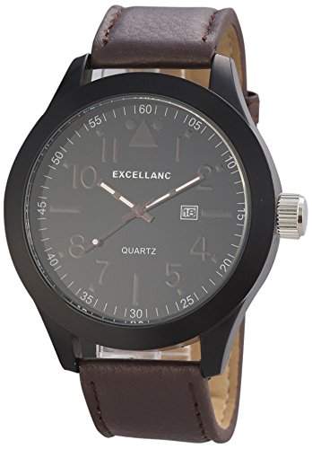 Excellanc Herren-Armbanduhr XL Analog Quarz verschiedene Materialien 298371000002