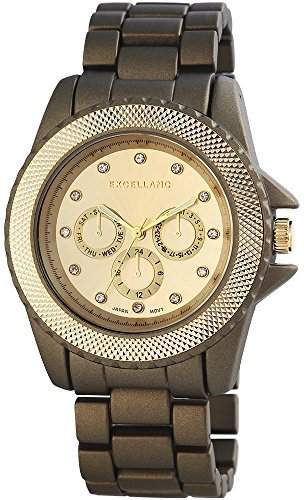 Excellanc Damen-Armbanduhr XL Analog Quarz verschiedene Materialien 150954000011