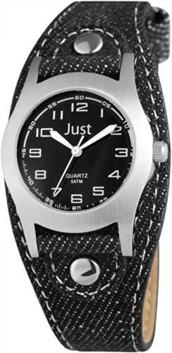 Just Watches Unisex-Armbanduhr Analog Quarz Textil 48-S0010-BK