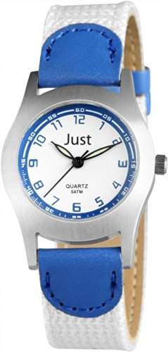 Just Watches Unisex-Armbanduhr Analog Quarz Textil 48-S0011-BL