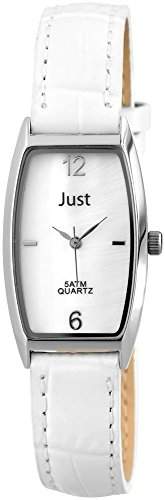 Just Watches Damen-Armbanduhr Analog Quarz Leder 48-S10420-WH