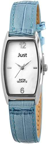 Just Watches Damen-Armbanduhr Analog Quarz Leder 48-S10420-WH-BL