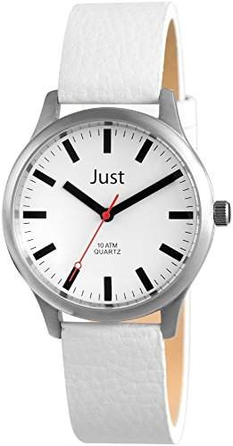 Just Watches Damen-Armbanduhr Analog Quarz Leder 48-S10632-WH