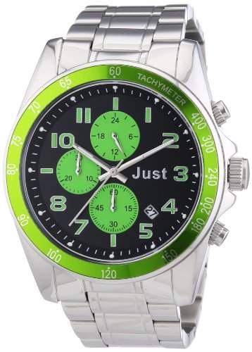 Just Watches Unisex-Armbanduhr Analog Quarz Edelstahl 48-S1230-GR