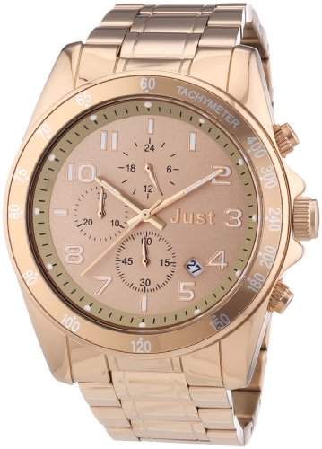 Just Watches Unisex-Armbanduhr Analog Quarz Edelstahl 48-S1230-RGD