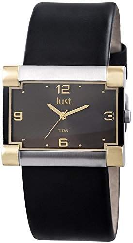 Just Watches Damen-Armbanduhr Analog Quarz Leder 48-S32032BC-BK