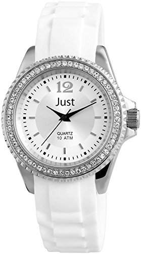 Just Watches Damen-Armbanduhr Analog Quarz Kautschuk 48-S3859-WH