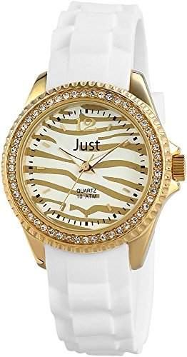 Just Watches Damen-Armbanduhr XS Analog Quarz Kautschuk 48-S3860GD-WH