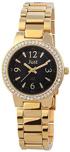 Just Watches Damen-Armbanduhr XS Analog Quarz Edelstahl 48-S3976A-GD-BK