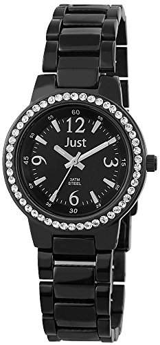 Just Watches Damen-Armbanduhr XS Analog Quarz Edelstahl 48-S3977A-BK-BK