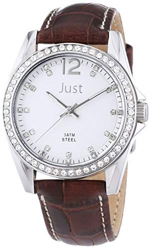 Just Watches Damen-Armbanduhr Analog Quarz Leder 48-S8194SL-BR