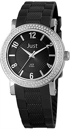 Just Watches Damen-Armbanduhr Analog Quarz Leder 48-S9048-BK
