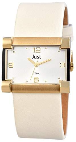 Just Watches Damen-Armbanduhr Analog Quarz Leder 48-S32032GD-SL