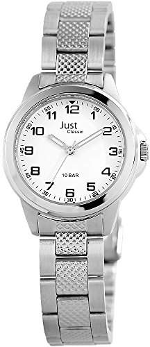 Just Watches Damen-Armbanduhr XS Analog Quarz Edelstahl 48-S41287-WH