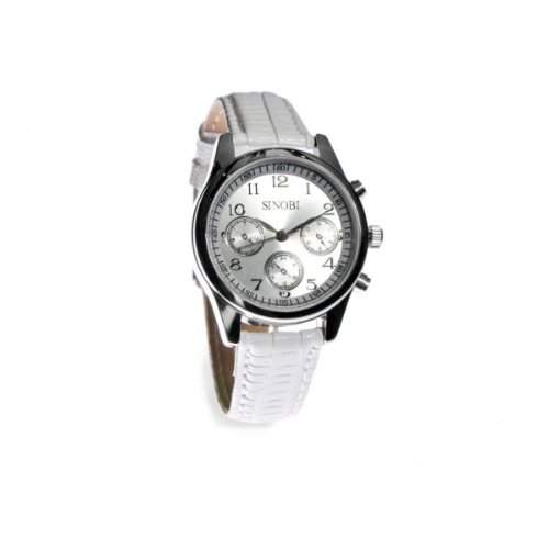 Sinobi Damen-Armbanduhr XS Analog Quarz Edelstahl beschichtet 9302BL