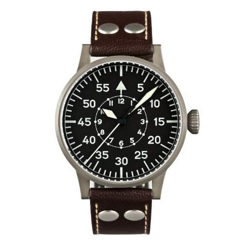 Laco Herren-Armbanduhr XL Analog Leder 861745