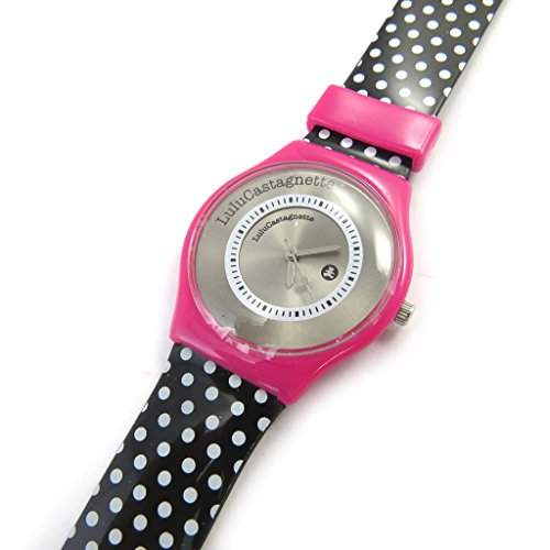 Armbanduhr french touch Lulu Castagnetteschwarz rosa erbsen