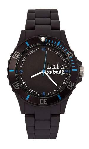 Lulu Castagnette Unisex-Armbanduhr Analog Plastik schwarz 37003