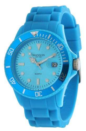 MADISON CANDY TIME MENS & WOMENS POLYCARBONATE CASE DATE UHR U4167-061