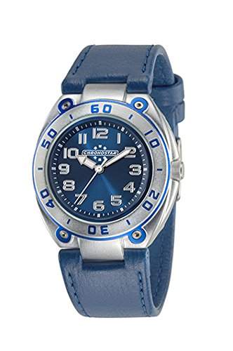 Chronostar Watches Unisex-Armbanduhr Kinder ALLUMINIUM COLLECTION Analog Quarz Leder R3751224001