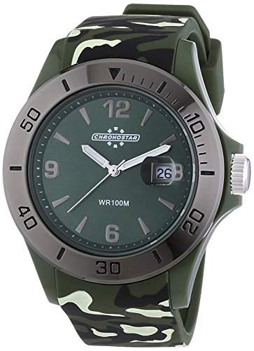 Chronostar Watches Herren-Armbanduhr XL Analog Quarz Kautschuk R3751231001