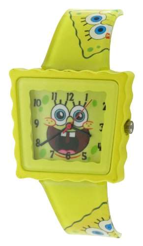 Spongebob Squarepants Unisex-Armbanduhr Analog Formgehaeuse gelb SB39B