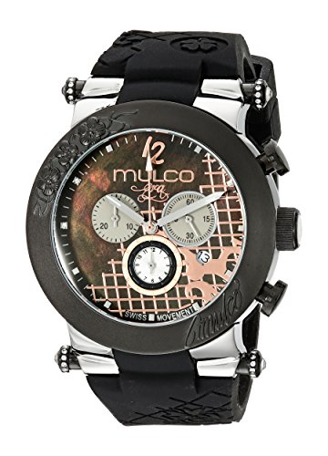 MULCO Unisex MW3 13403 023 Era Analog Display Swiss Quartz Black Watch