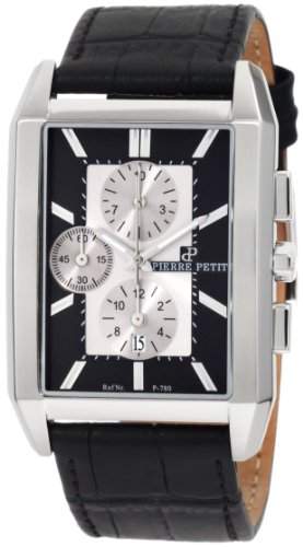Pierre Petit Herren-Armbanduhr Paris Chronograph Leder P-780A