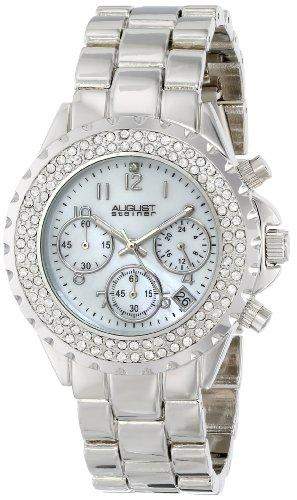 AUGUST STEINER Damen-Armbanduhr Crystal Mother-Of-Pearl Analog Quarz AS8031SS