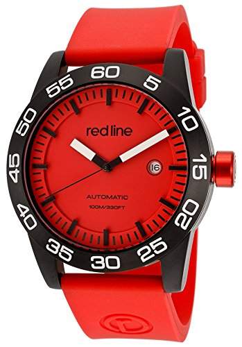 RED LINE MILEAGE HERREN 45MM AUTOMATIKWERK MINERAL GLAS UHR RL-50045-BB-05-RD-ST