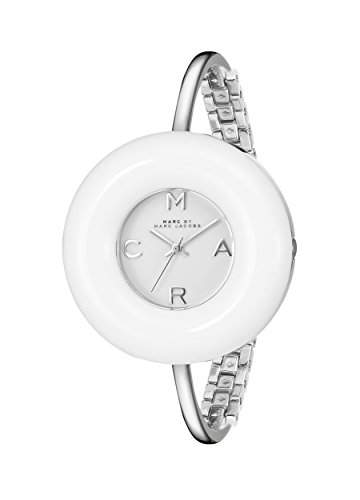 Marc Jacobs Damen 40mm Silber Edelstahl Armband & Gehaeuse Uhr MBM3396