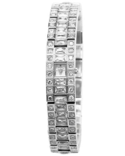 Q&Q Grandeux Damenuhr mit Silberfarbiges armband Analog Quarz Y005-201