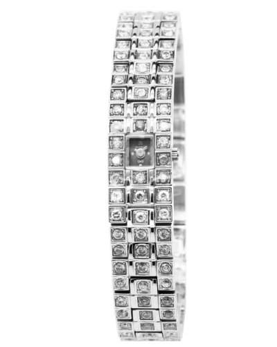 Q&Q Grandeux Damenuhr mit Silberfarbiges armband Analog Quarz Y011-202
