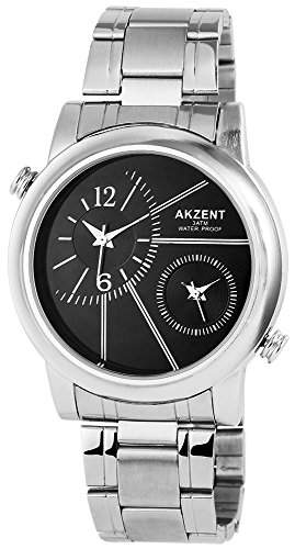 Akzent Herren-Armbanduhr XL Analog Quarz Edelstahl SS7421000030