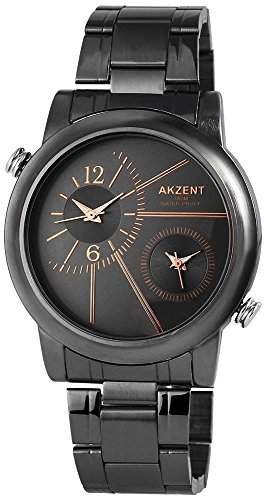 Akzent Herren-Armbanduhr XL Analog Quarz Edelstahl SS7471000030