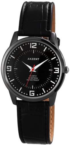 Akzent Herren-Armbanduhr XL Analog Quarz verschiedene Materialien ss7771000016