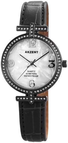 Akzent Damen-Armbanduhr XS Analog Quarz verschiedene Materialien ss8072000008