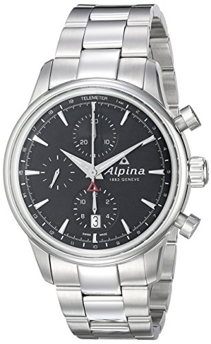 Alpina Alpiner Chronograph Automatic Stainless Steel Mens Watch Calendar AL 750B4E6B