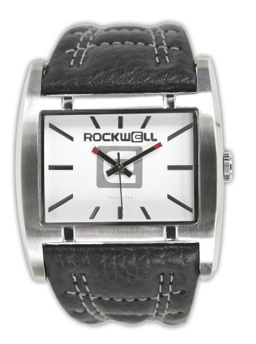Rockwell Apostle Black Leather White AP101 Armbanduhr Farbe Weiss Band Schwarzes Leder Gehaeusegroesse 45 mm Wasserdichte bis 50 m
