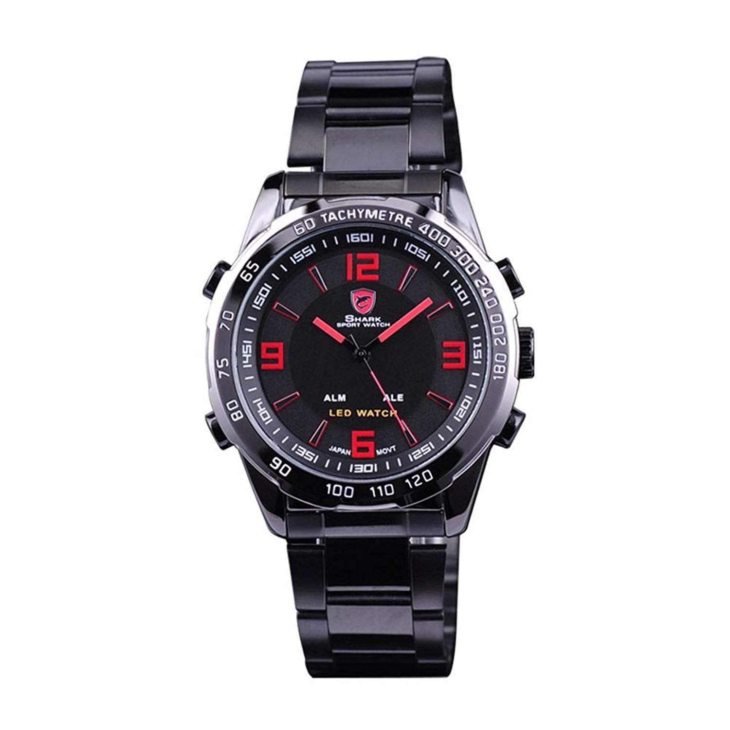 Shark LED Digital Armbanduhr Herrenuhr Quarzuhr Sportuhr Datum Uhr Watch SH007