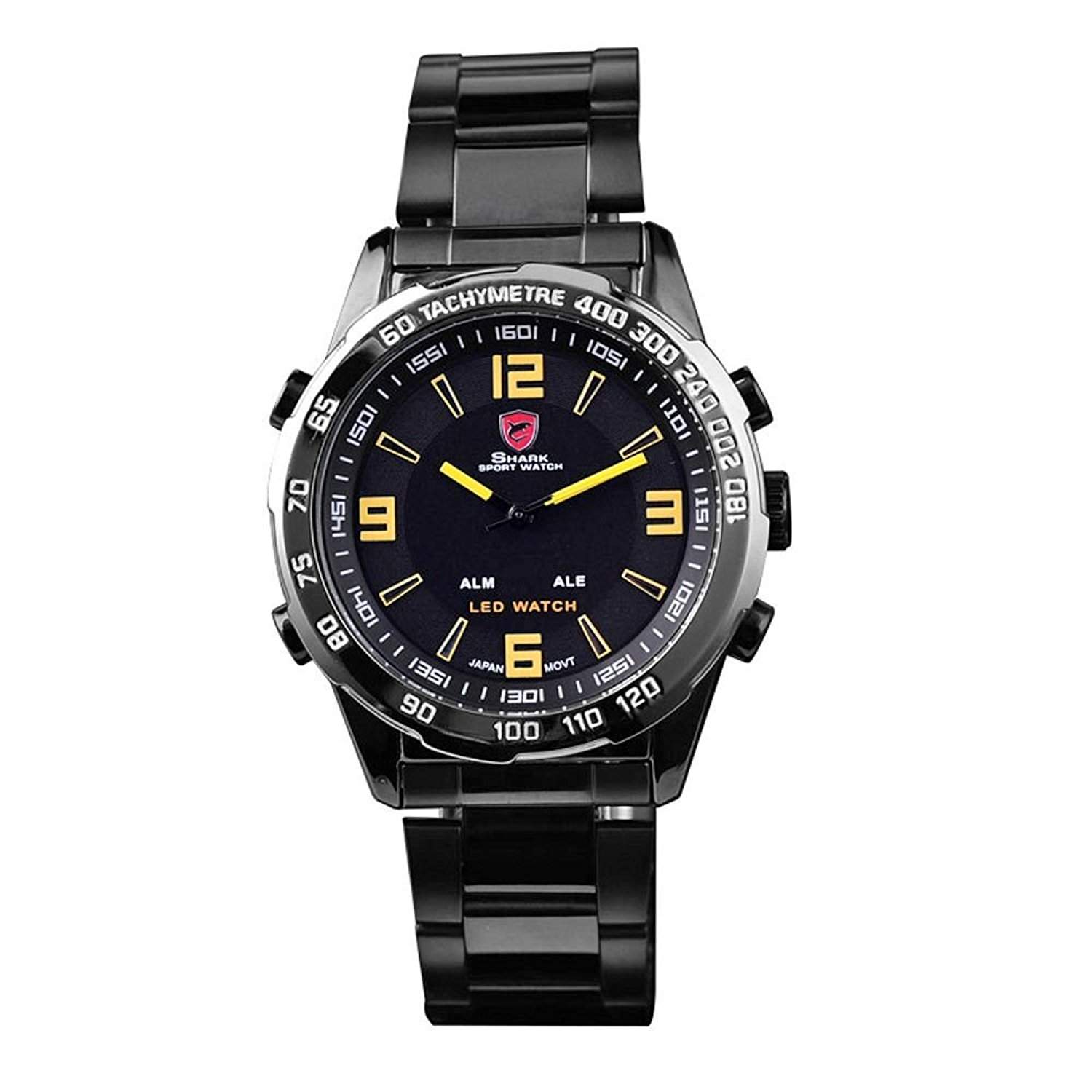 Shark LED Digital Armbanduhr Herrenuhr Quarzuhr Sportuhr Datum Uhr Watch SH009