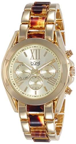 BURGI Damen-Armbanduhr WomenS Multifunction Bracelet Watch Analog Quarz BUR094YG