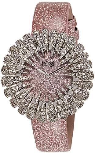 Burgi Damen-Armbanduhr Analog Display Japanisches Quartz Pink