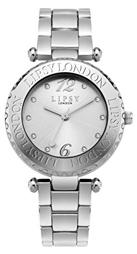 Lipsy slp003sm Damen Silber Zifferblatt Armband Armbanduhr