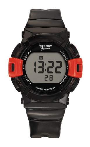 Trendy Junior KL262-Jungen-Armbanduhr, Digital-analog Kunststoff Schwarz