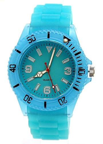 Sportliche Armbanduhr in Blau - Glow watch