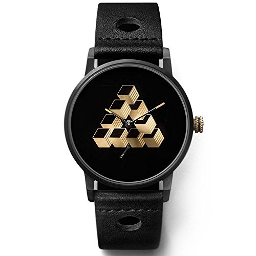 Triwa fast108 cp010101 X bjerkesjo N01 Schwarz Gold Zifferblatt schwarz Armbanduhr